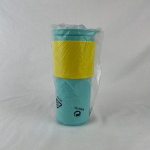 Tupperware Eco To Go Tumbler Aruba Sunkissed Hot Cold Cup Yellow Blue NEW